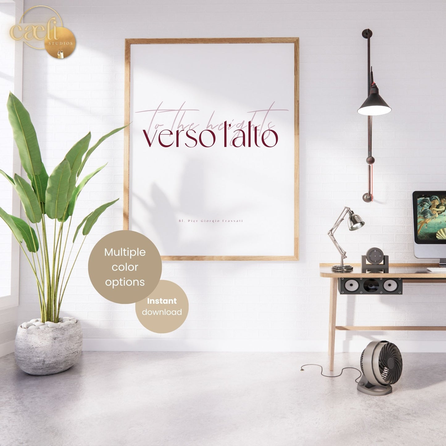 Blessed Pier Giorgio Quote | Verso l'Alto (to the heights) | Wall Art