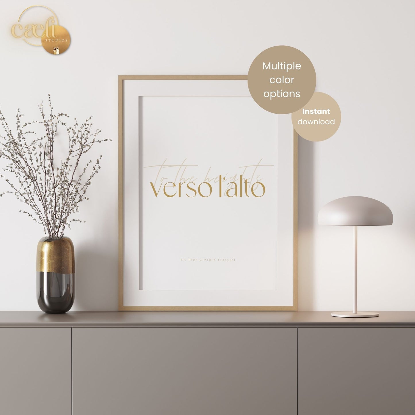 Blessed Pier Giorgio Quote | Verso l'Alto (to the heights) | Wall Art
