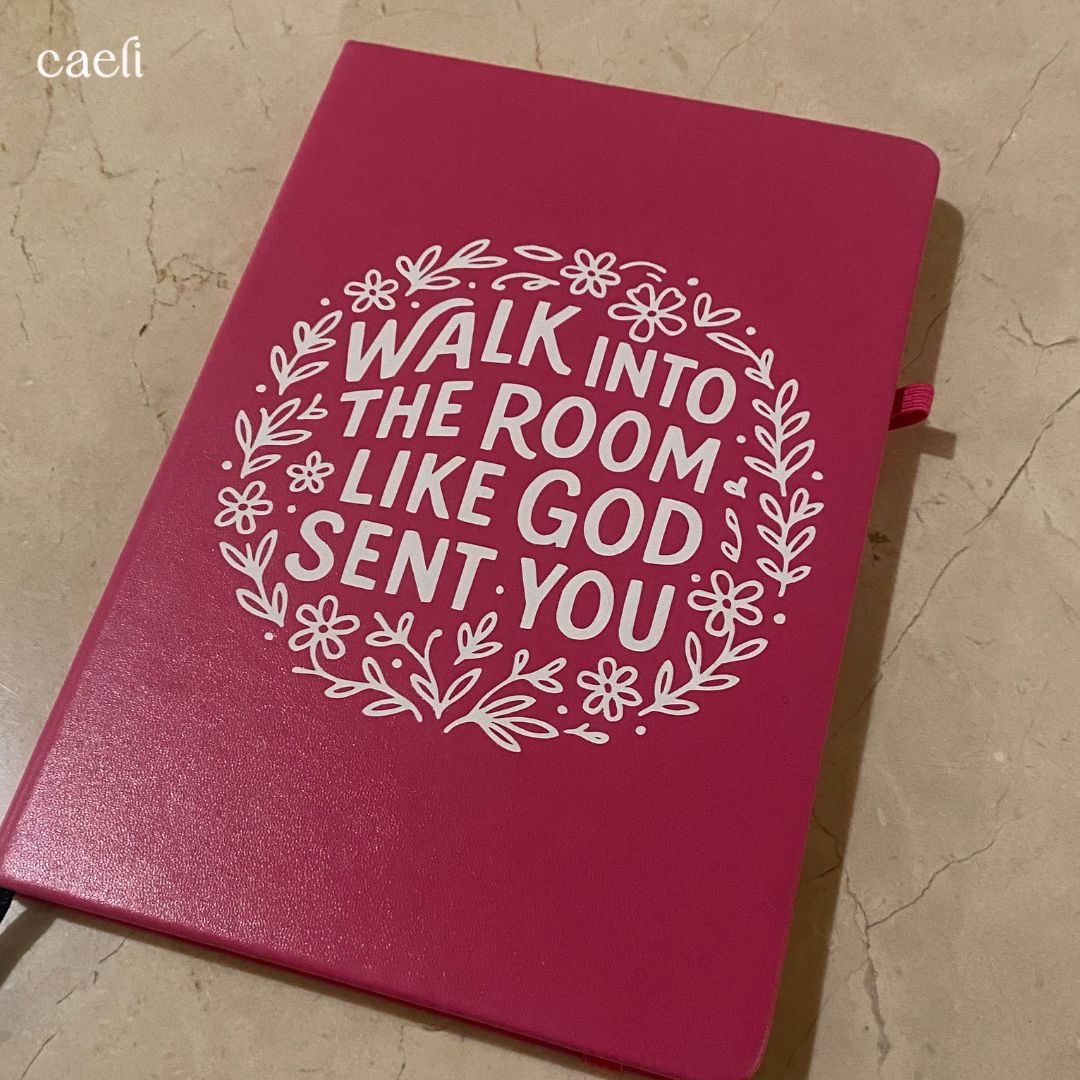 Walk into the room notebook | A5 Notebook | Personalisation Available