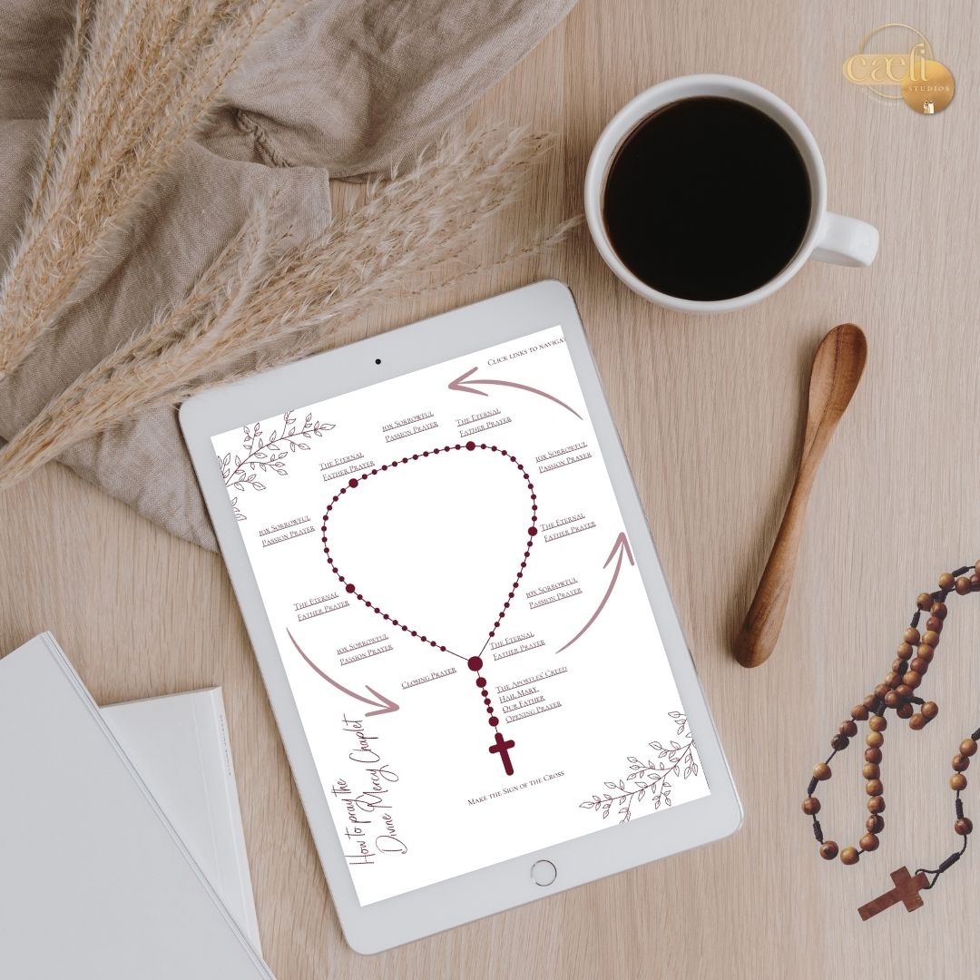 Divine Mercy eBook | Catholic Prayer Book | St Faustina | How to Pray the Divine Mercy Chaplet Digital Booklet | Prayer Cards