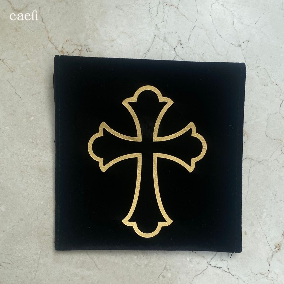 Velvet Pouches for Pocket Prayers or Rosaries | Elegant Keepsake for Pocket Prayers
