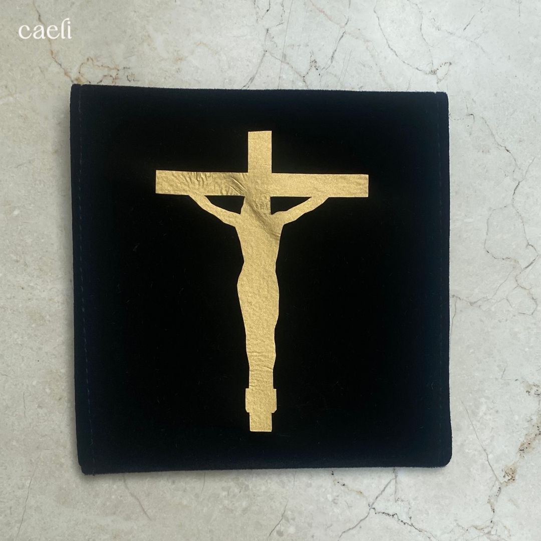 Velvet Pouches for Pocket Prayers or Rosaries | Elegant Keepsake for Pocket Prayers
