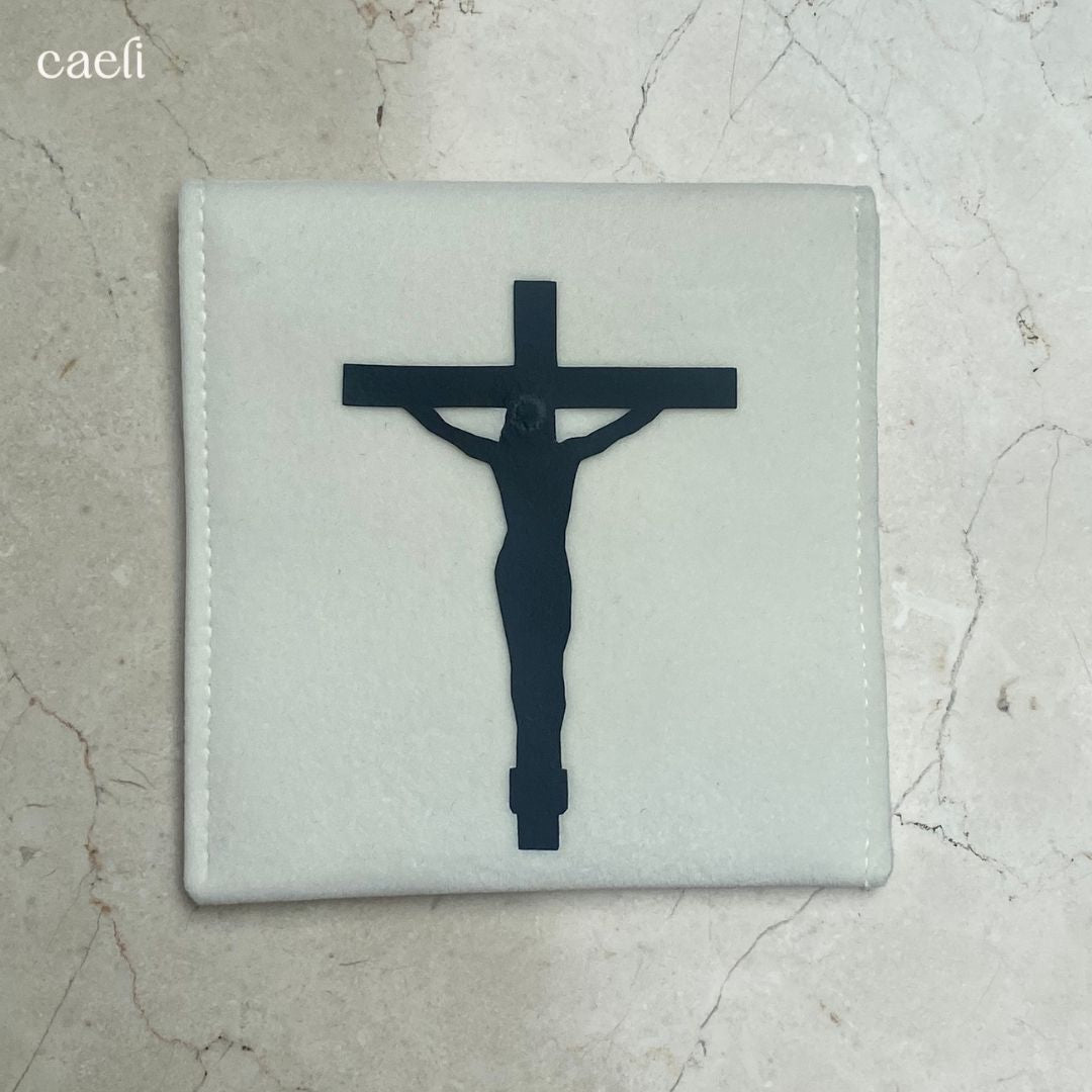 Velvet Pouches for Pocket Prayers or Rosaries | Elegant Keepsake for Pocket Prayers