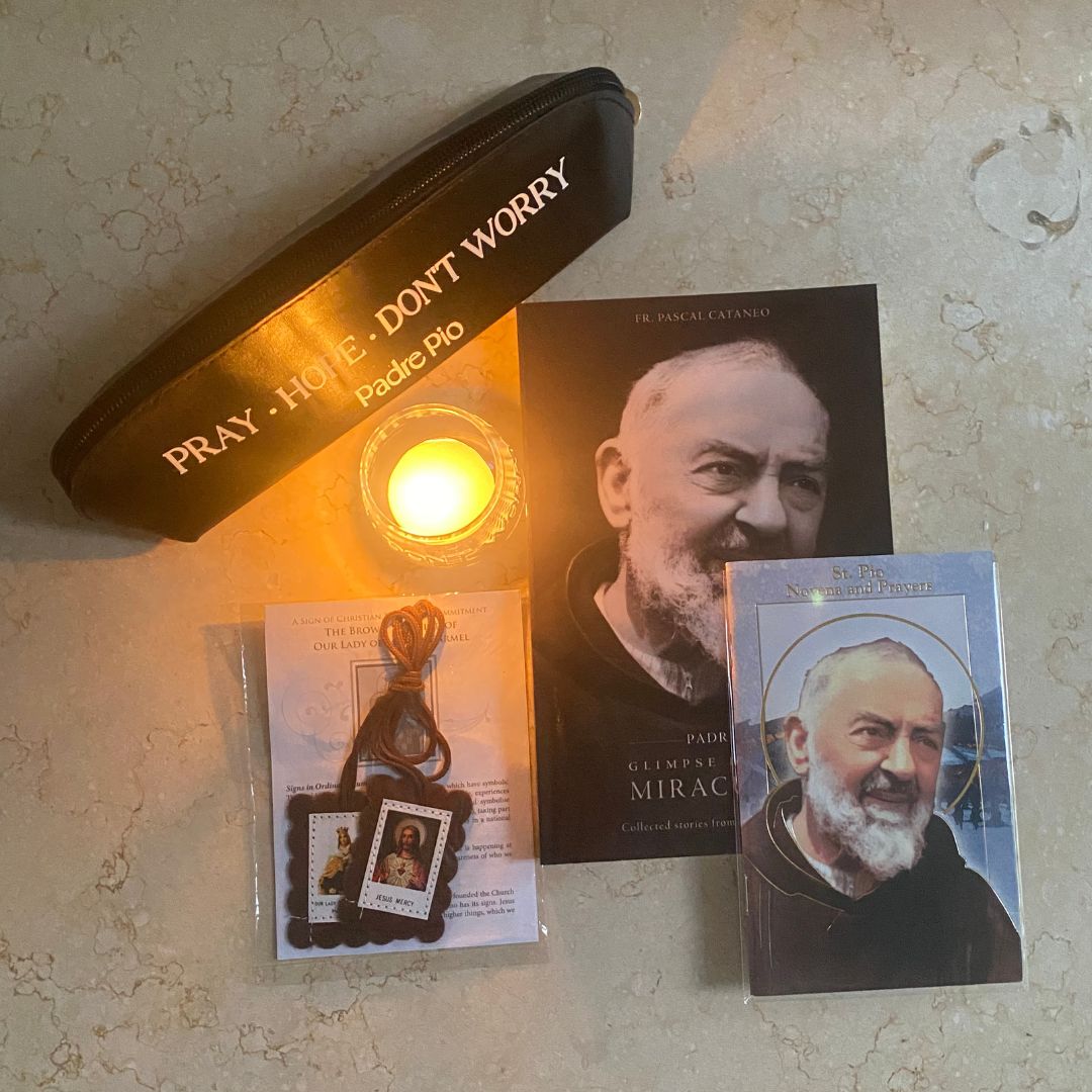 SAINT BOX: Capuchin Chest Gift Box | Maxi St Padre Pio Gift Box | Confirmation Gift