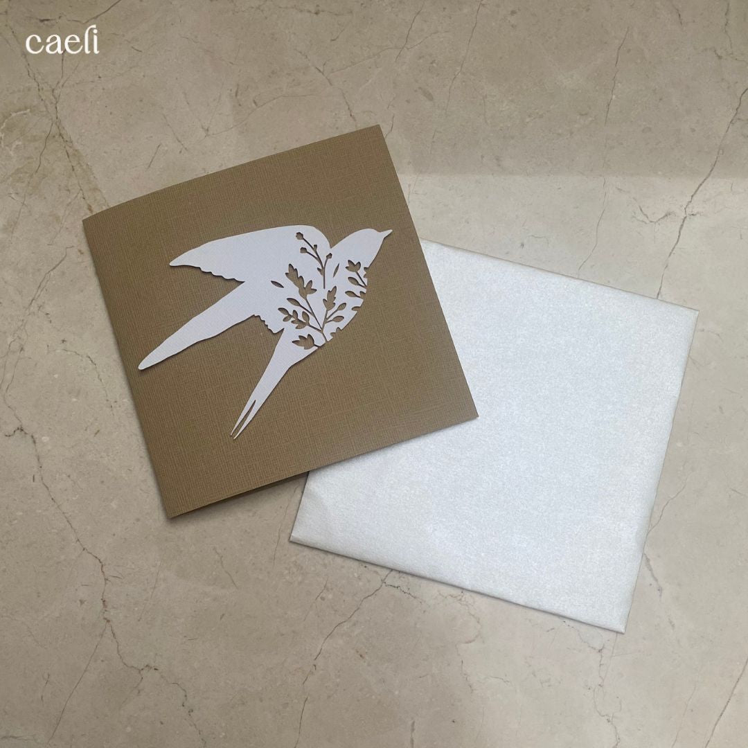 Christian Greeting Cards with Envelopes – Set of Faith-Inspired Designs (Church, Swallow, Love Birds) – Multiple Colour Options – 14x14cm Square Cards