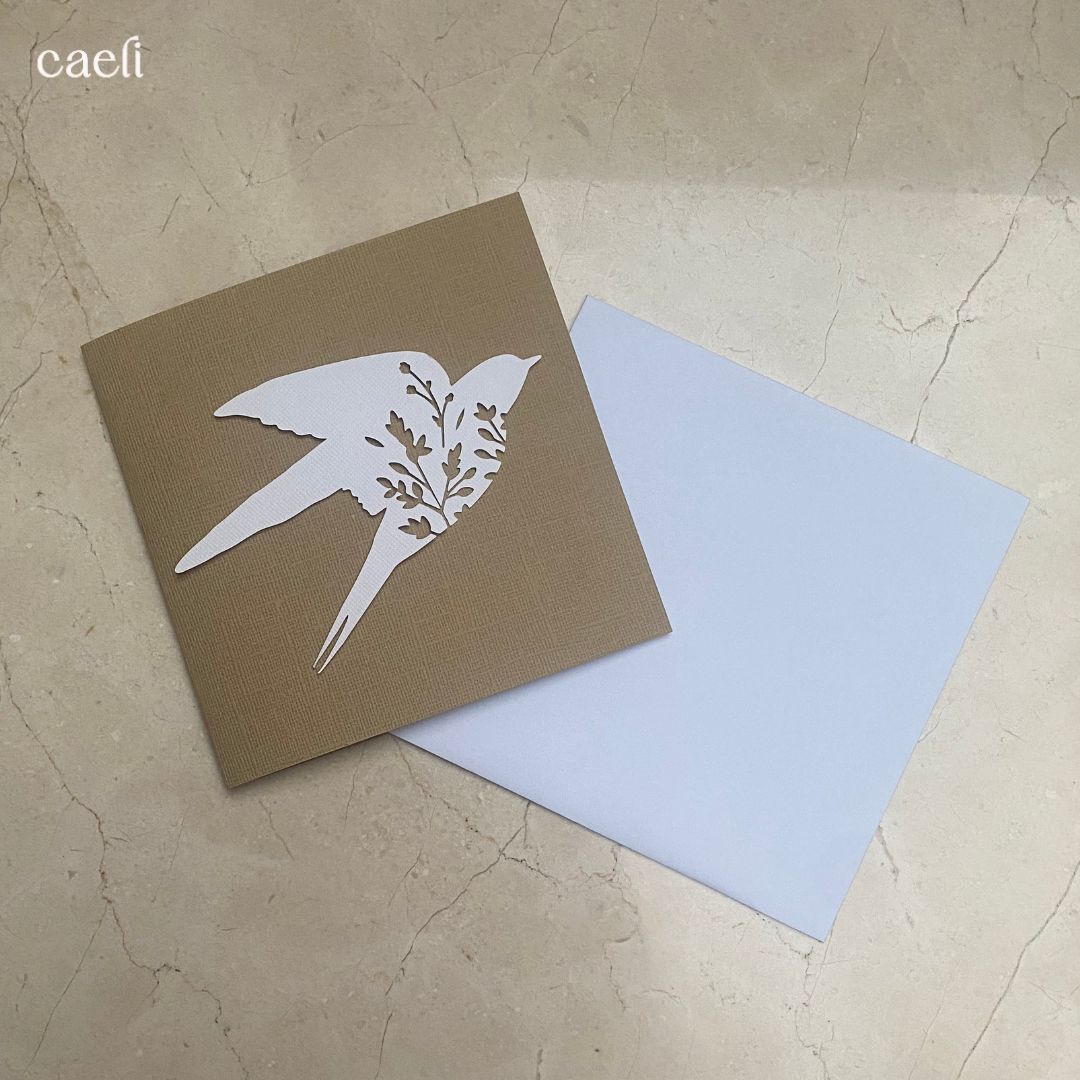 Christian Greeting Cards with Envelopes – Set of Faith-Inspired Designs (Church, Swallow, Love Birds) – Multiple Colour Options – 14x14cm Square Cards