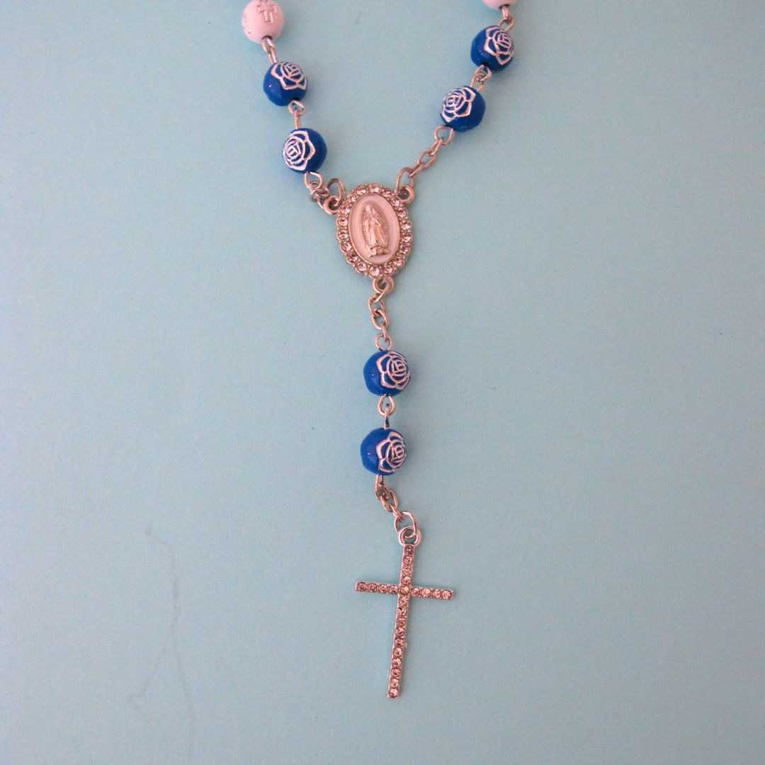 Rose Design Car Rosary