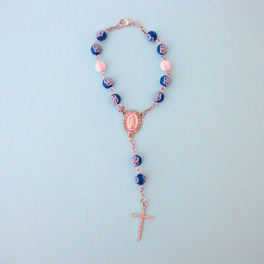 Rose Design Car Rosary