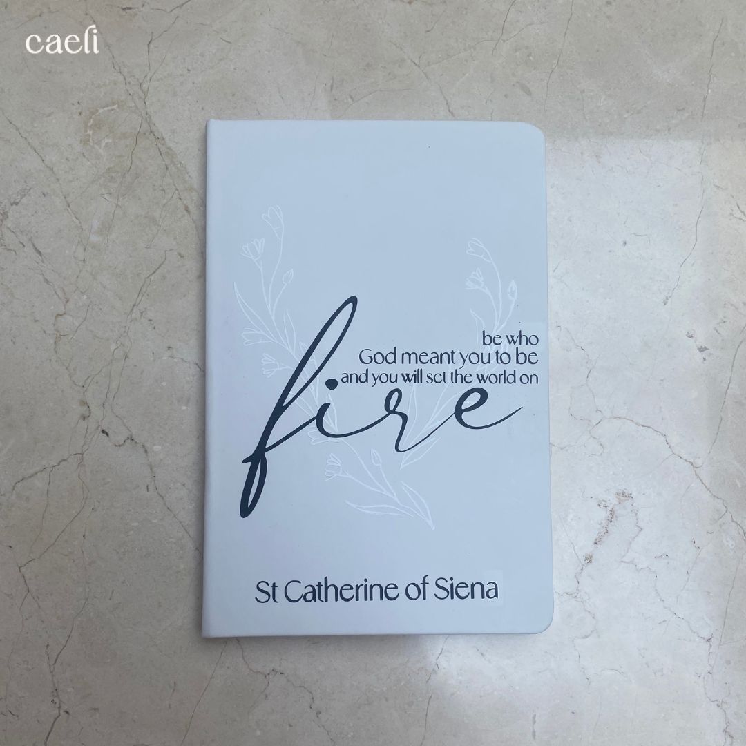 St. Catherine of Siena - Fire Quote | A5 Notebook | Personaliseable