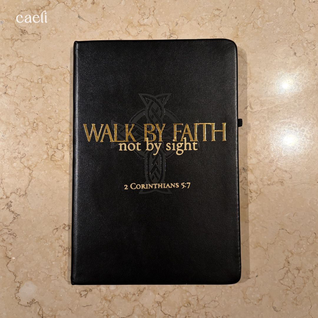 Walk by Faith not by Sight Notebook | A5 Notebook | Multiple Colour Options | Personalisatoin Available