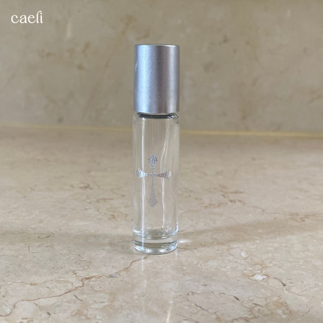 Mini Anointing Bottle Catholic Holy Water Roll-on Bottles | Sacred Holy Water and Blessed Oil Containers