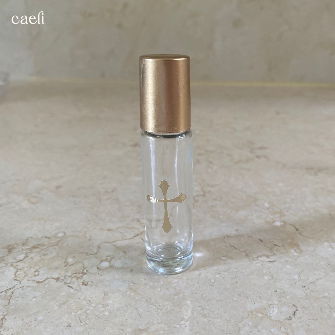 Mini Anointing Bottle Catholic Holy Water Roll-on Bottles | Sacred Holy Water and Blessed Oil Containers