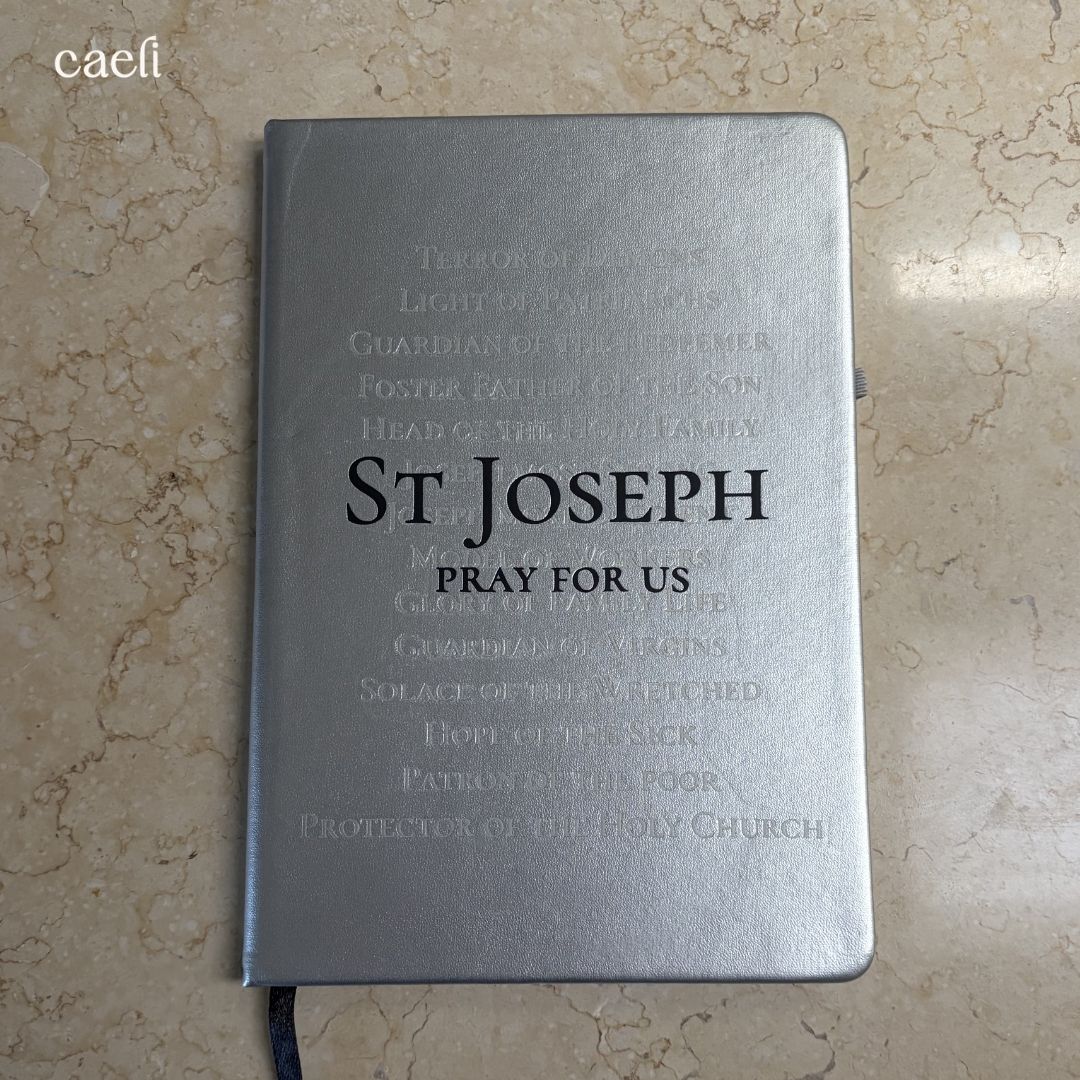 Litany Notebook - St Joseph | A5 Notebook | Personalisation Available | Multiple Colour Options