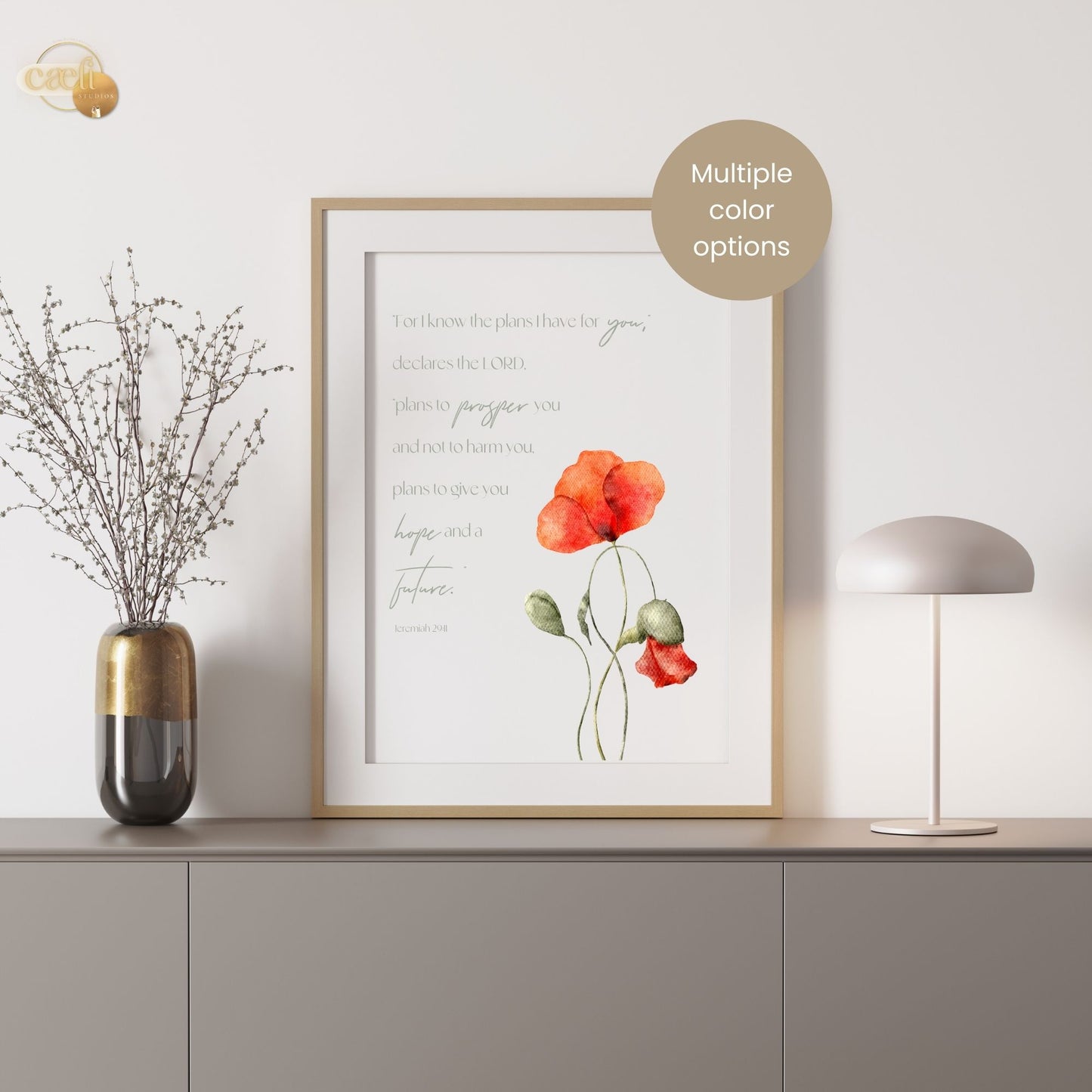 Jeremiah 29:11 | For I know the plans I have for you | Wall Art | Printable Prayer Card