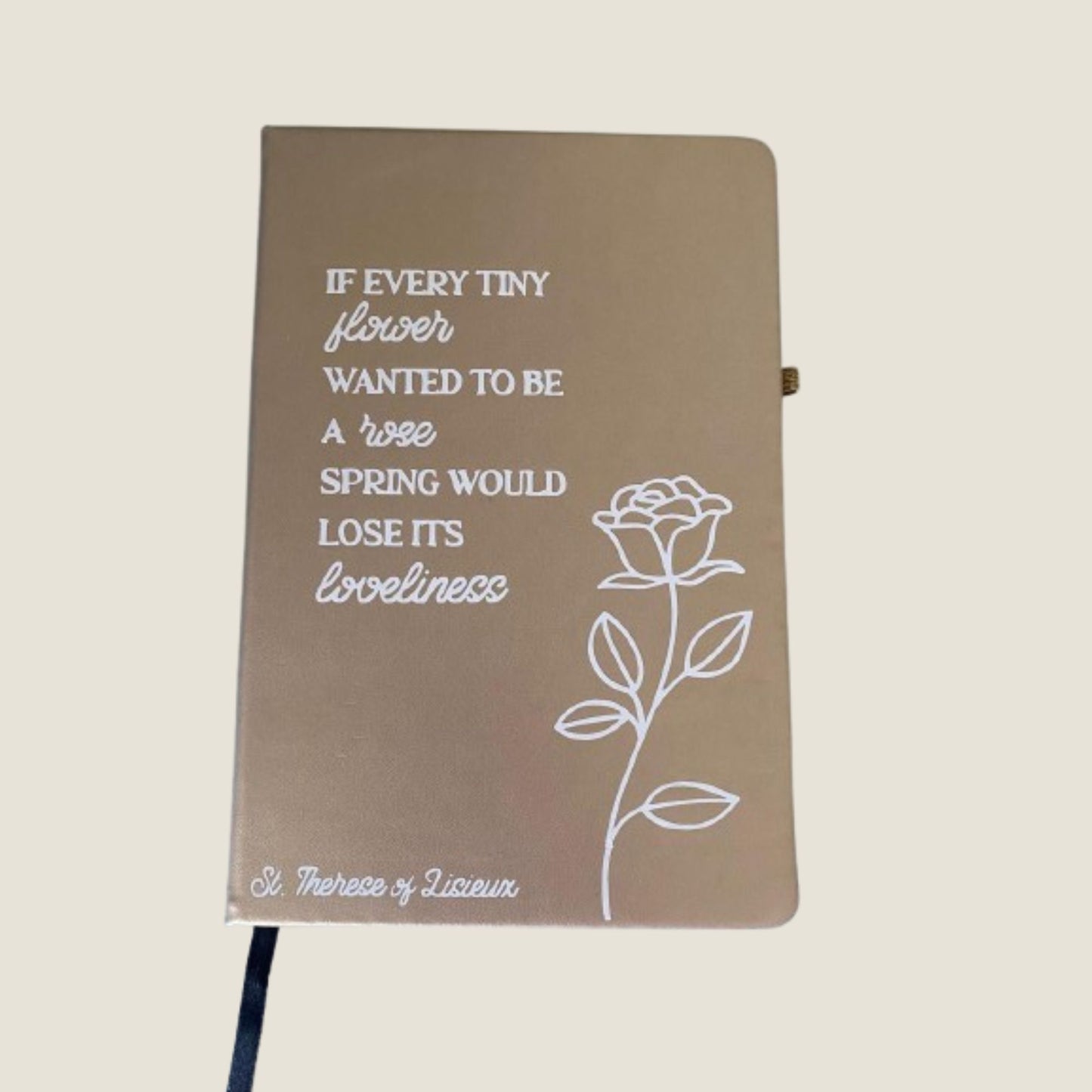 St. Thérèse of Lisieux - Flower Quote | A5 Notebook | Personalisation Available