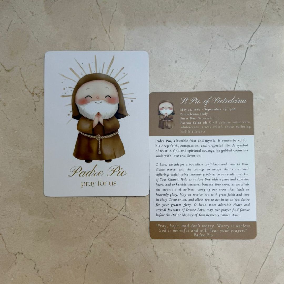 SAINT BOX: Capuchin Chest Gift Box | Maxi St Padre Pio Gift Box | Confirmation Gift