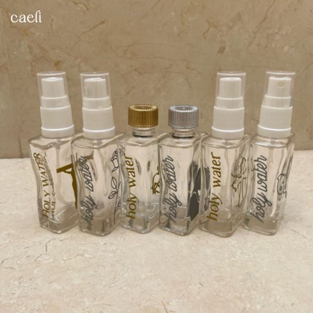 Small Catholic Holy Water Bottles and Spritzers | Sacred Holy Water Containers for Blessings, Protection, & Prayer