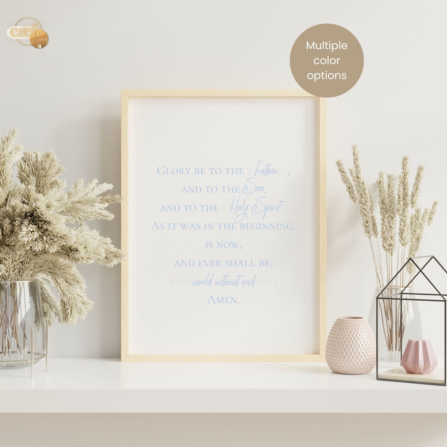 Glory Be Prayer | Wall Art | Printable Prayer Card