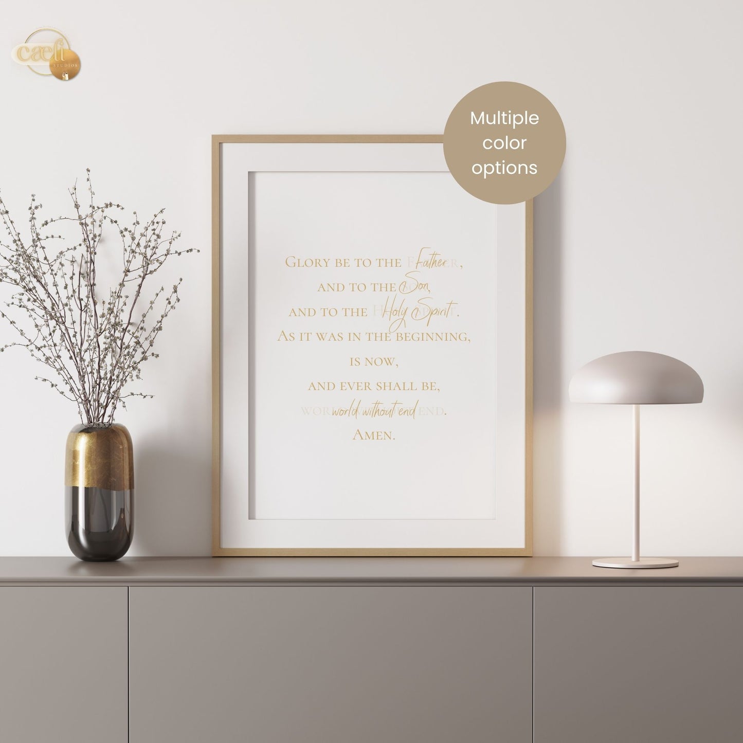 Glory Be Prayer | Wall Art | Printable Prayer Card