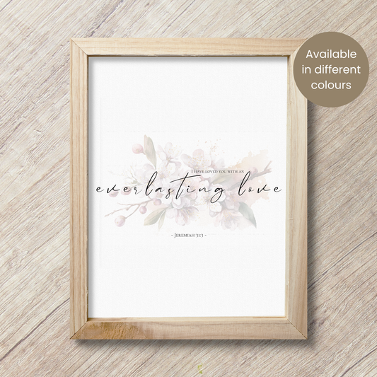 Jeremiah 31:3 | Everlasting Love | Wall Art