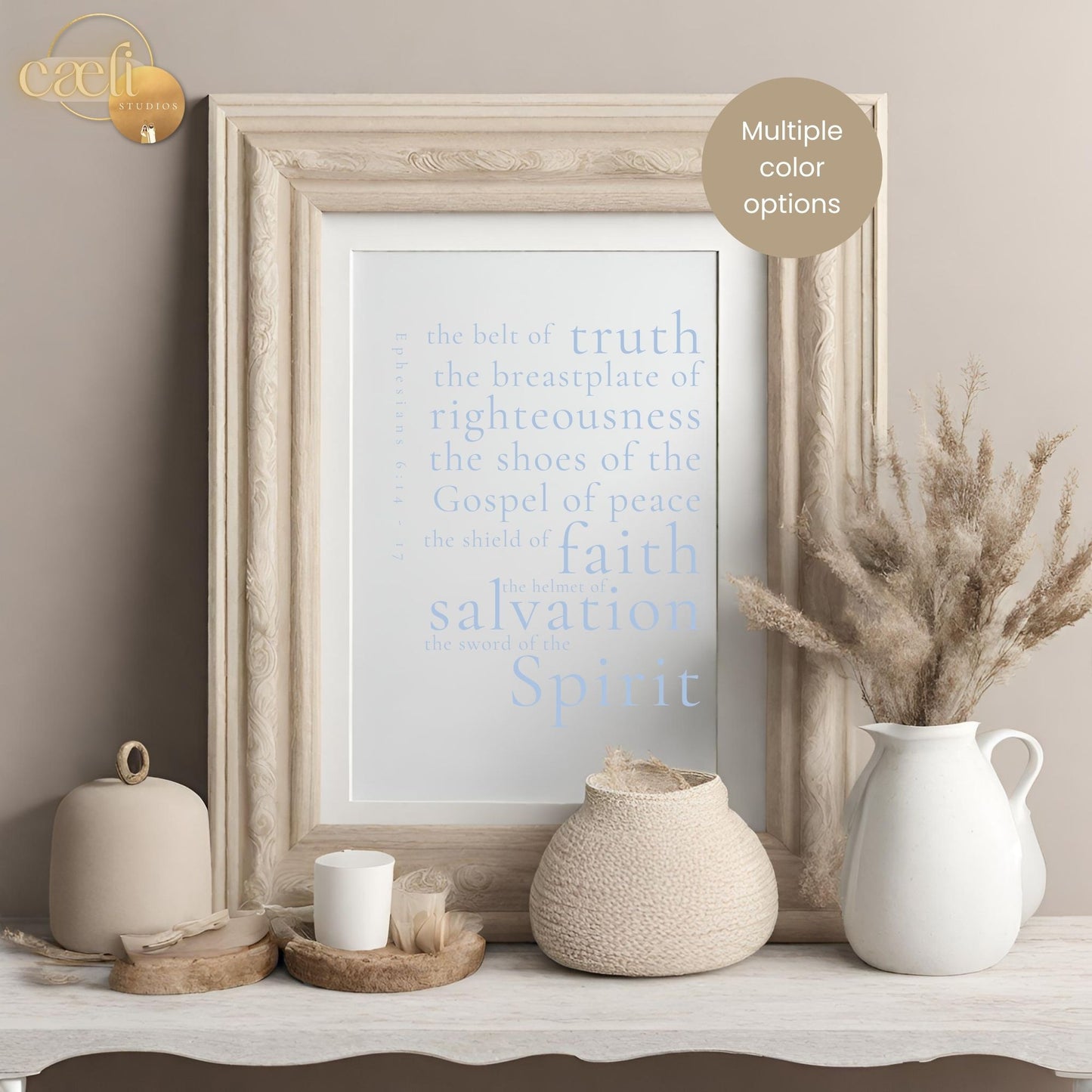 Armour of God | Ephesians 6 | Scripture Verse | Wall Art