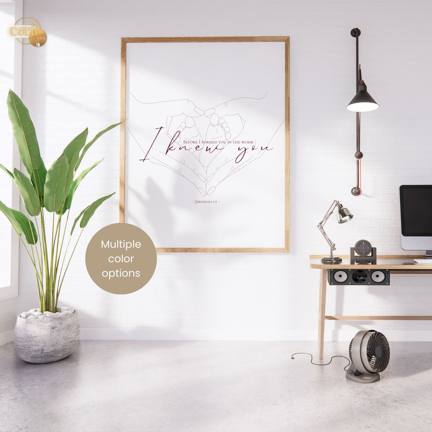 I knew you | Jeremiah 1:5 | Scripture Verse | Wall Art