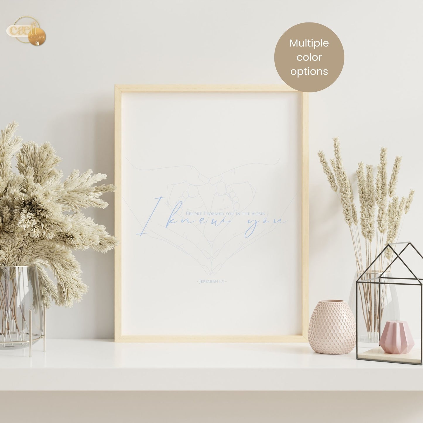 I knew you | Jeremiah 1:5 | Scripture Verse | Wall Art