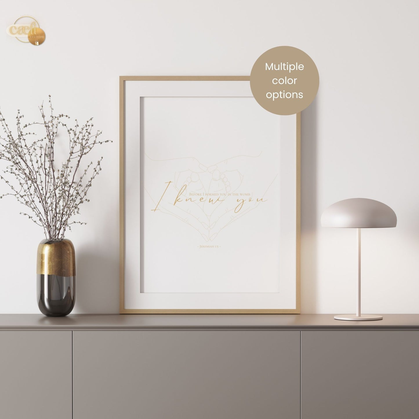 I knew you | Jeremiah 1:5 | Scripture Verse | Wall Art