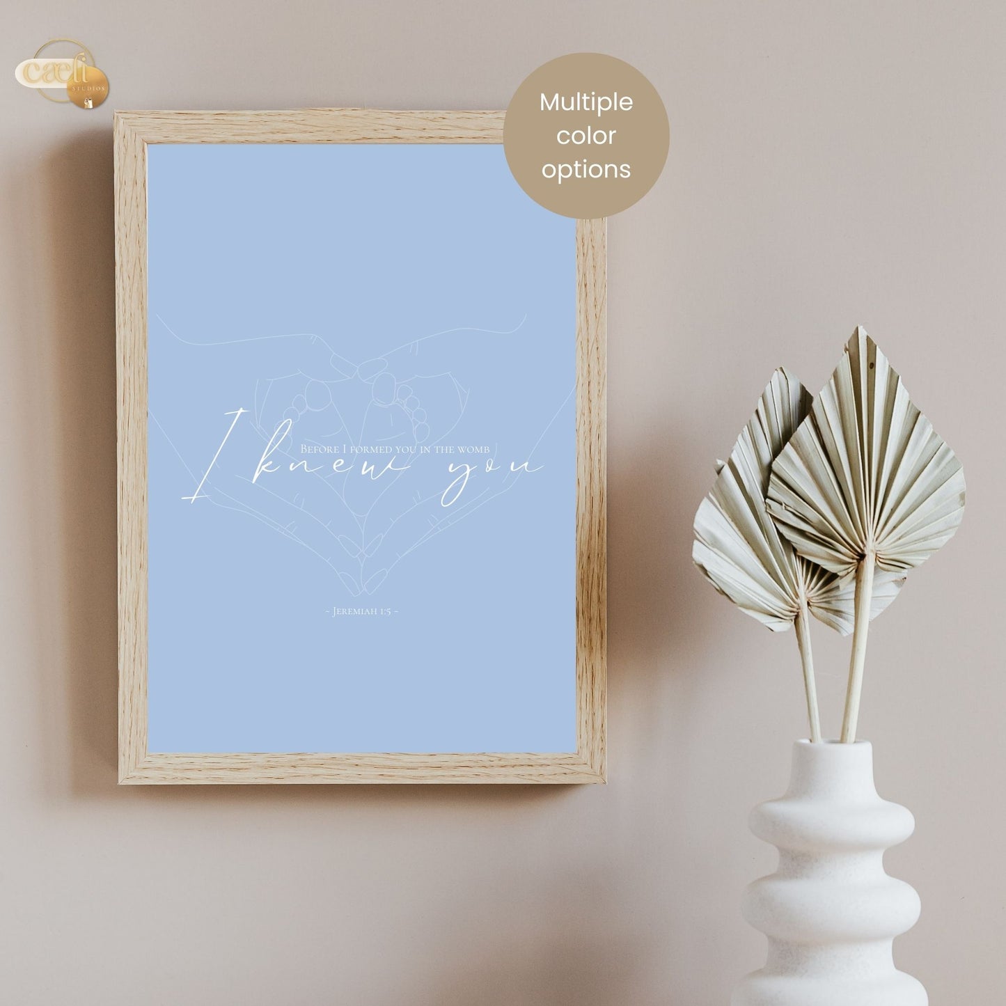 I knew you | Jeremiah 1:5 | Scripture Verse | Wall Art