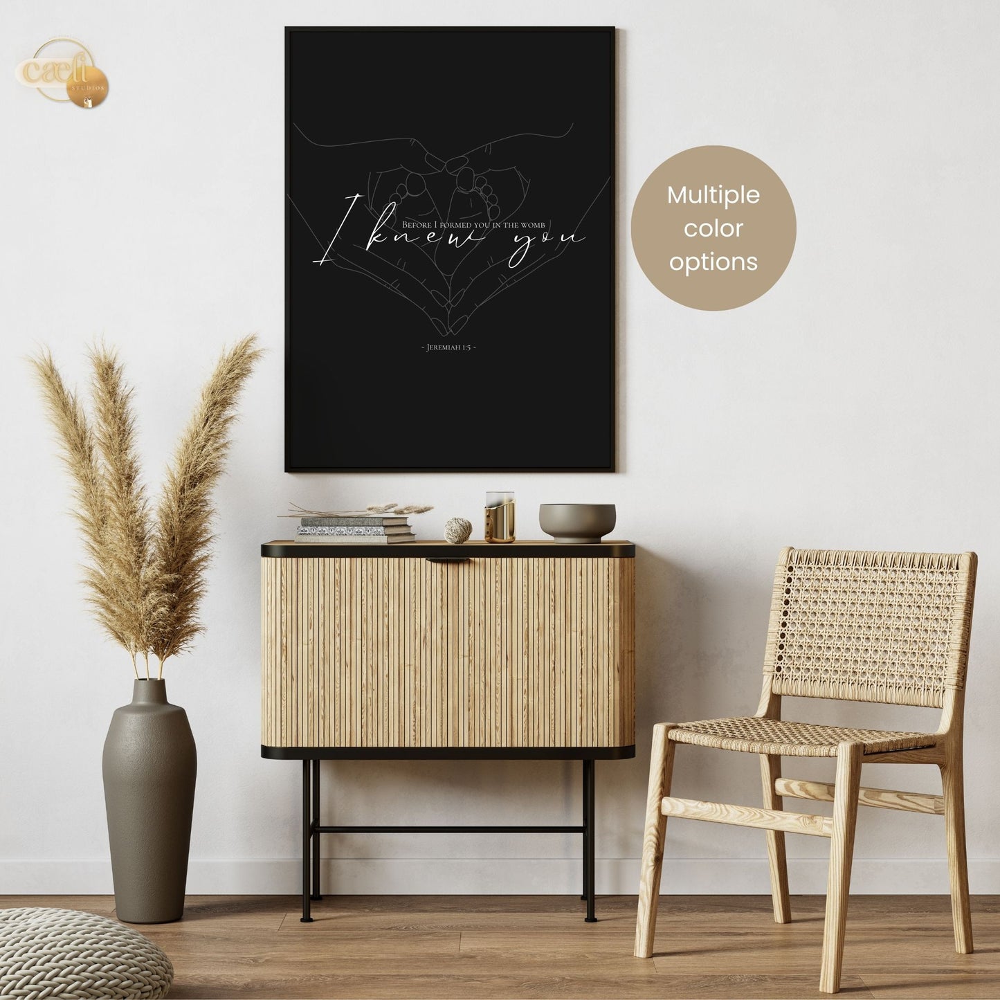 I knew you | Jeremiah 1:5 | Scripture Verse | Wall Art