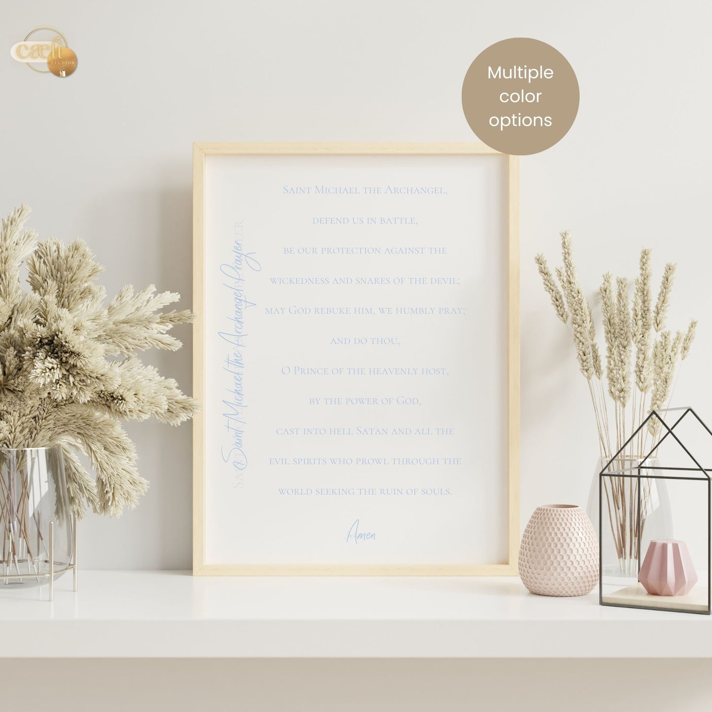 St. Michael the Archangel Protection Prayer | Wall Art | Printable Prayer Card