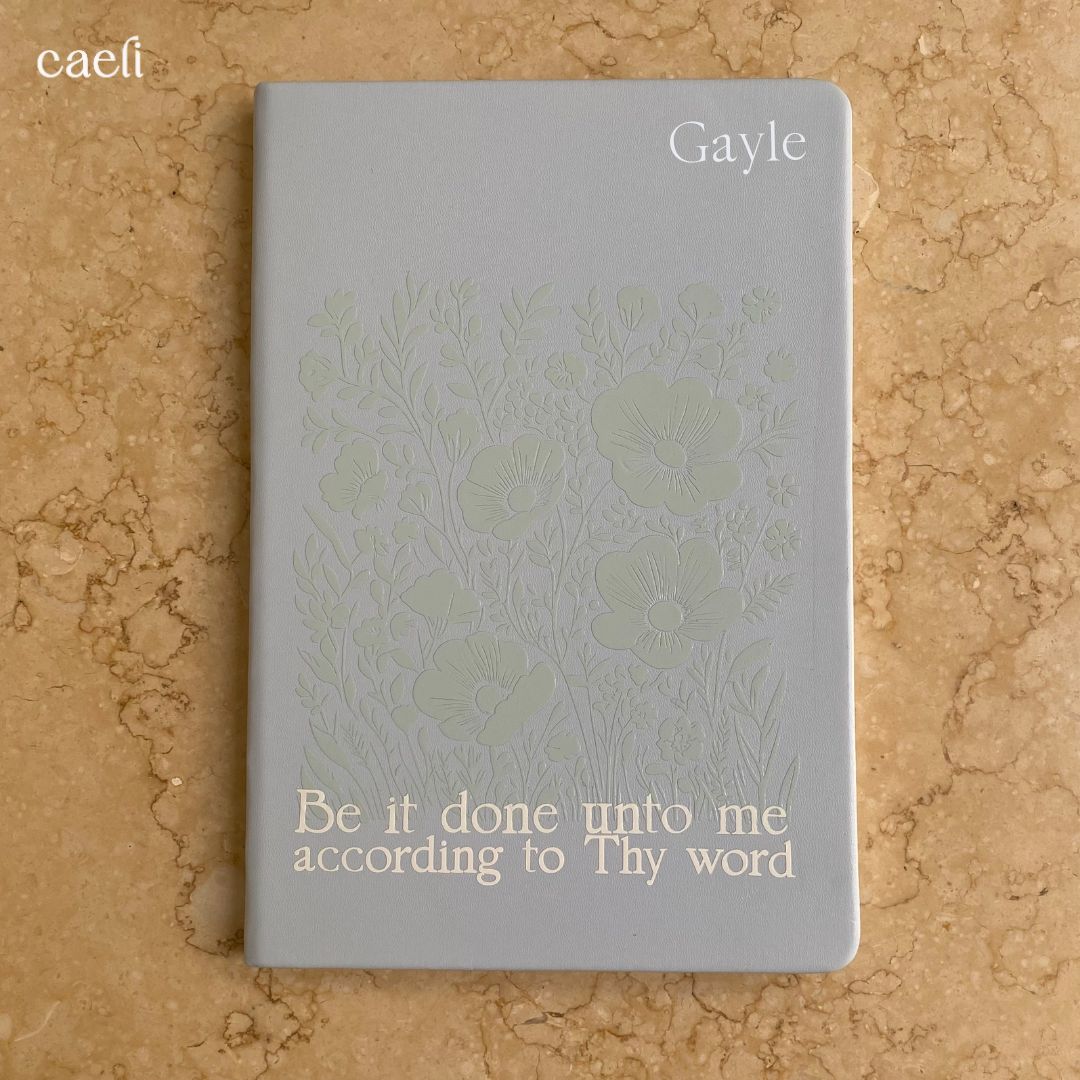 Custom Scripture Verse Notebook | Personalisable Notebook | A5 Notebook | Pick your own Bible Verse! | Multiple Colour Options (Copy)
