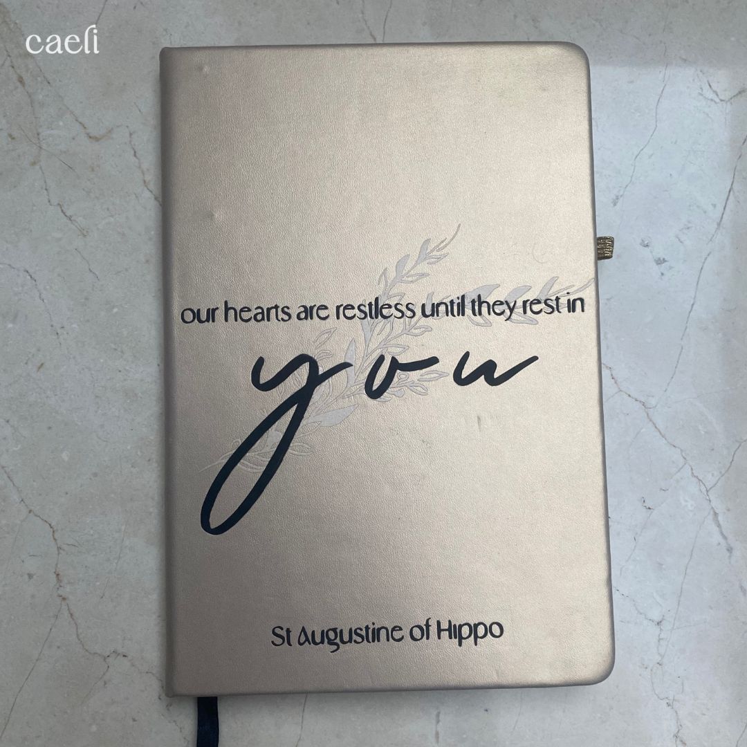 St. Augustine - Restless Hearts Quote | Notebook | Personaliseable