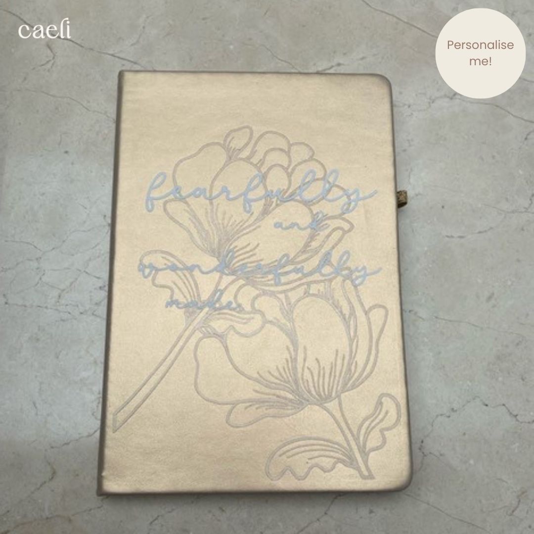 Fearfully and Wonderfully Made Personalisable Notebook | A5 Notebook | Personalisation Available