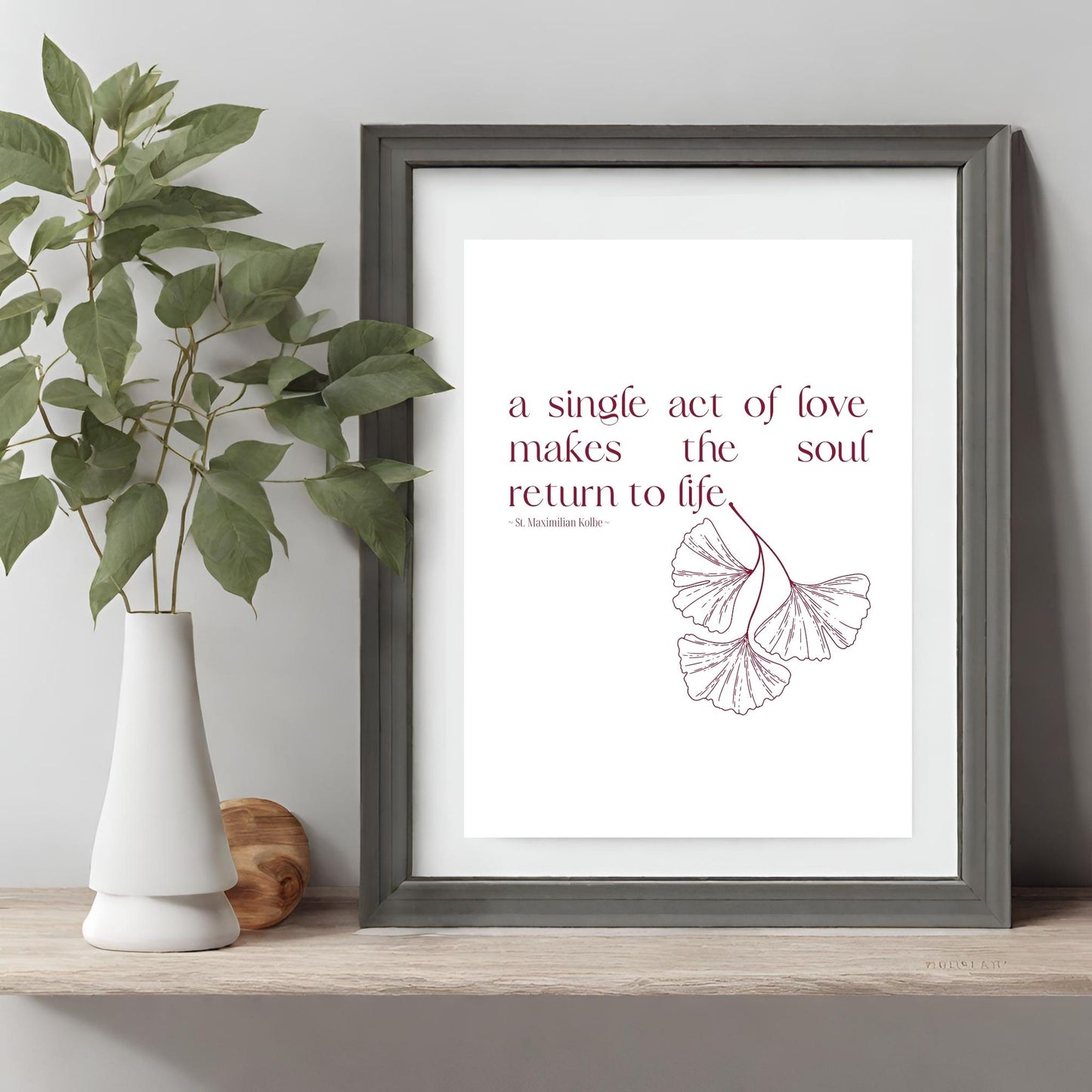 St Maximilian Kolbe Quote | Wall Art