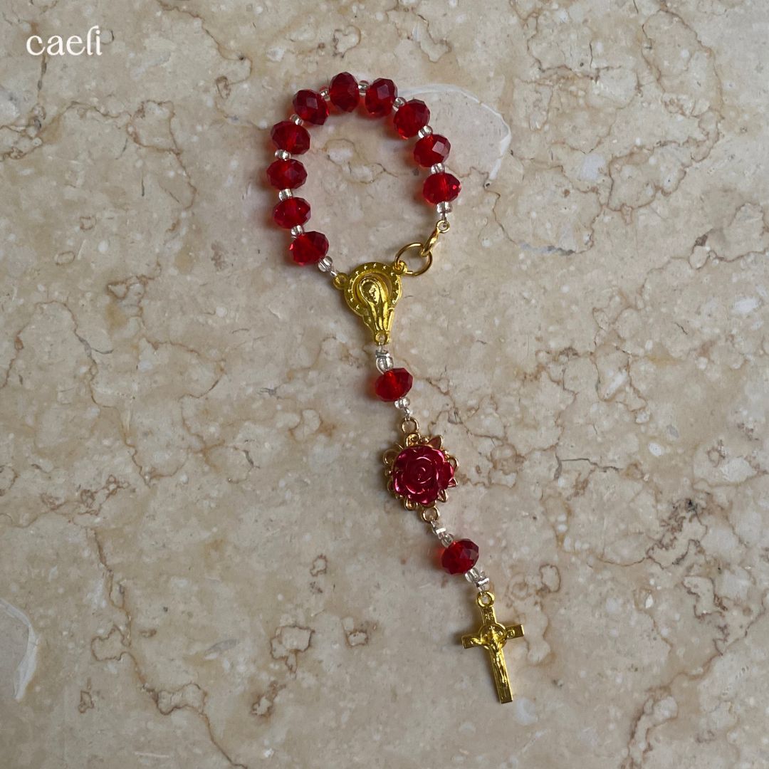 Decade Rosary Bag Charm | Our Lady of Sorrows | Door Hanger