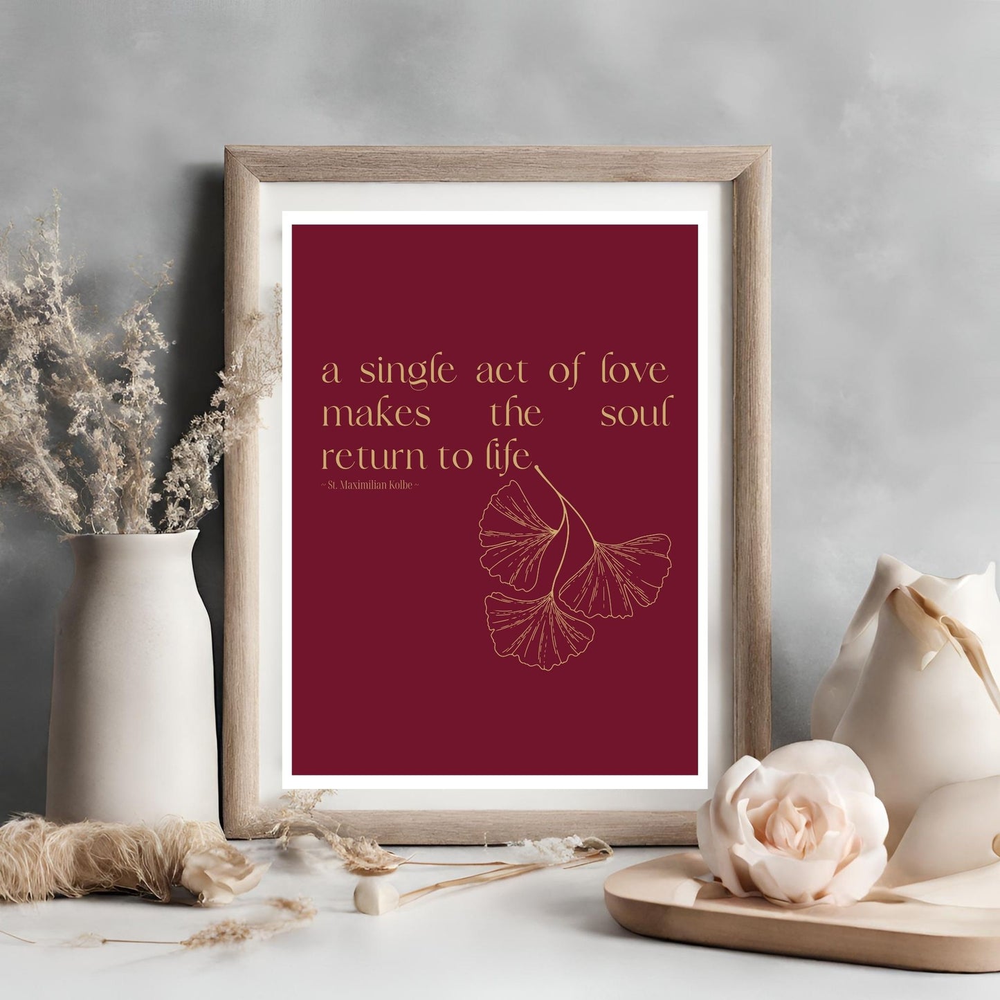 St Maximilian Kolbe Quote | Wall Art