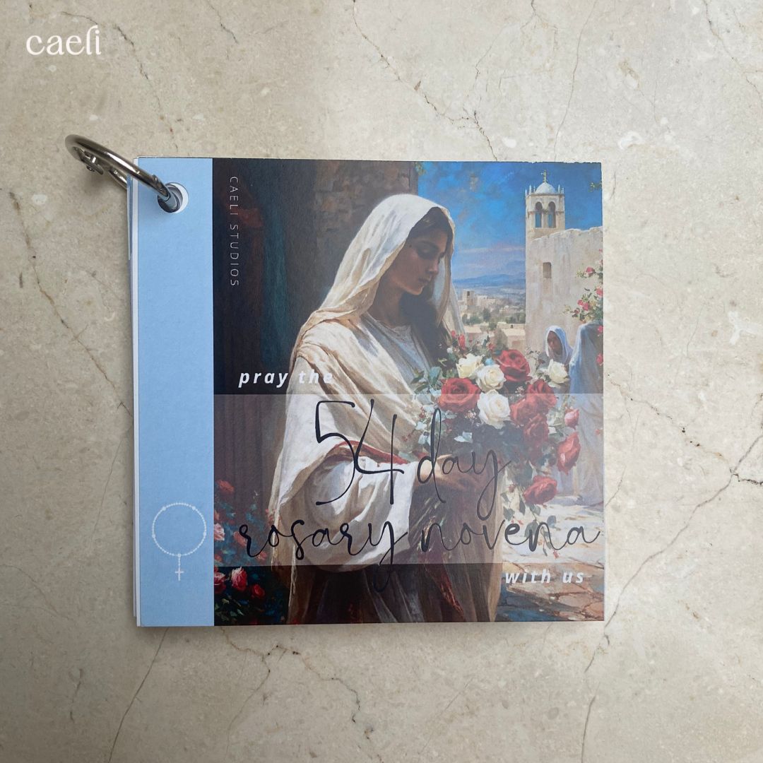 Pocket Prayers - 54 Day Rosary Novena | 27-Page Prayer Guide with Binding Ring | Comprehensive and Portable