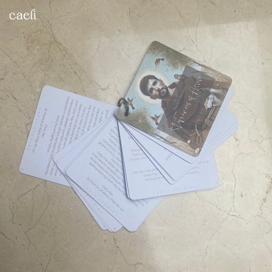 Pocket Prayers - St Francis of Assisi | 16-Page Guide with Binding Ring | Portable Prayers