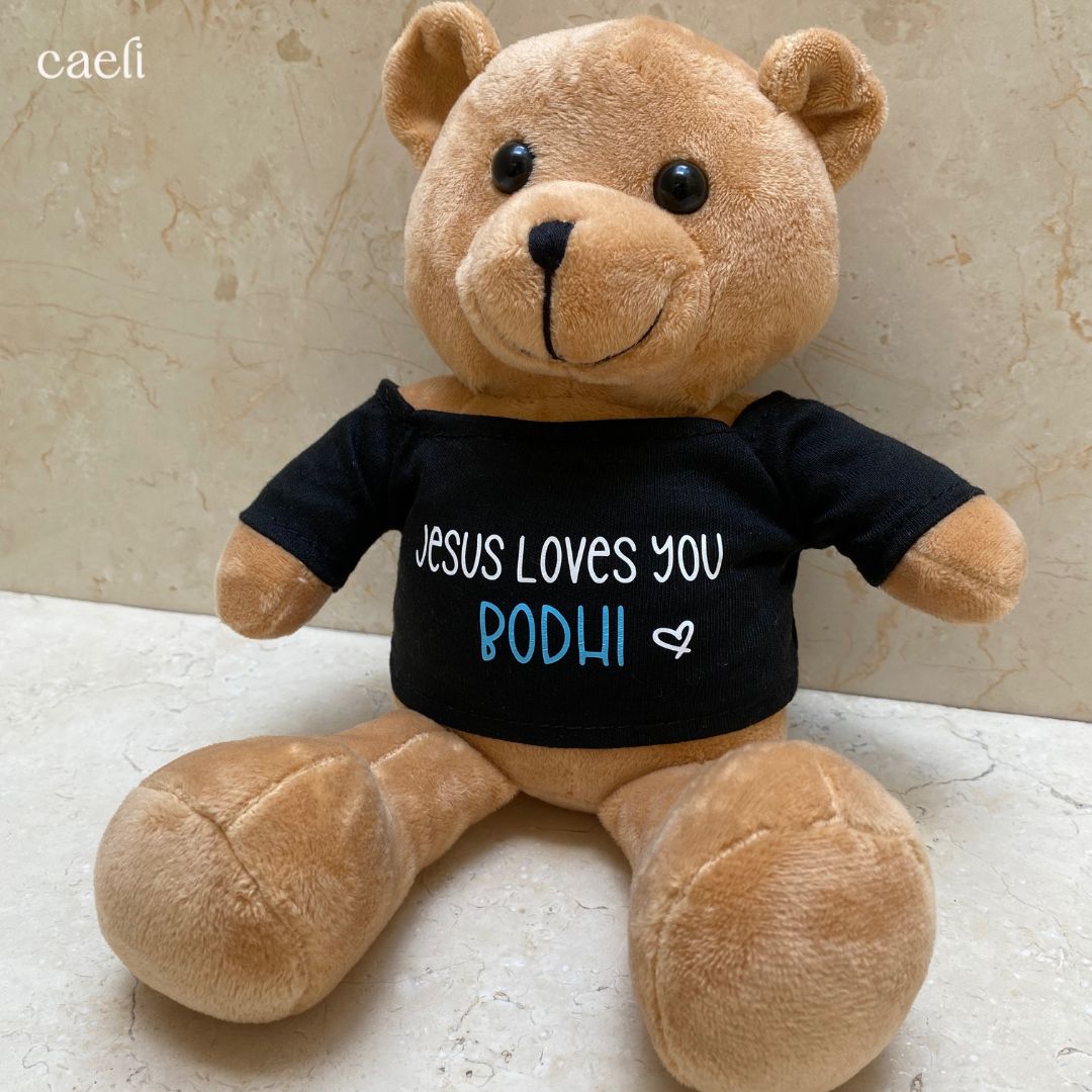 Camilla Bear – Personalised Christian Teddy Bear | Custom Plushie Bear Gift
