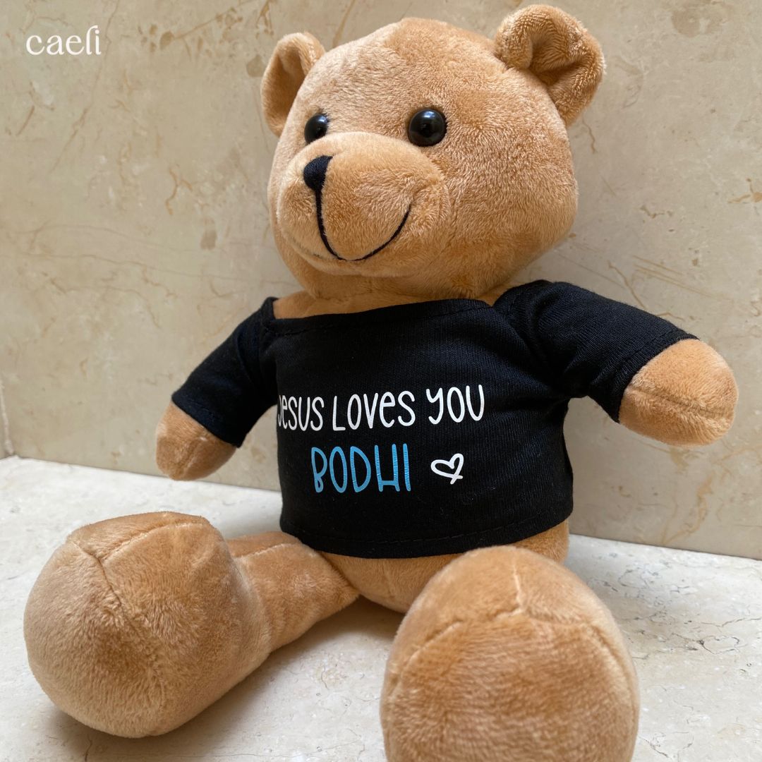 Camilla Bear – Personalised Christian Teddy Bear | Custom Plushie Bear Gift