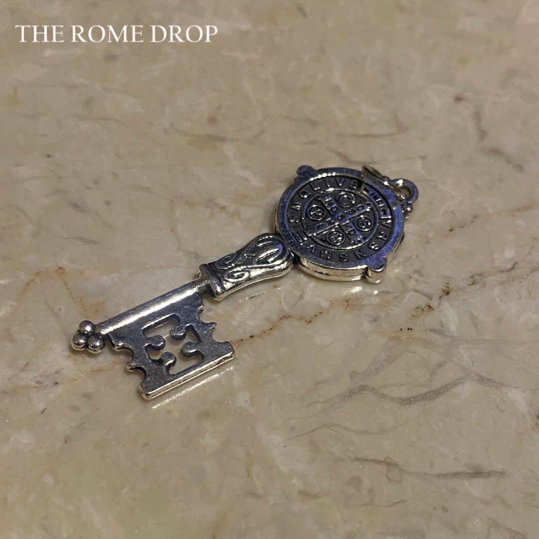 Rome Drop: Mini St Benedict Key Charm | 2 Sizes