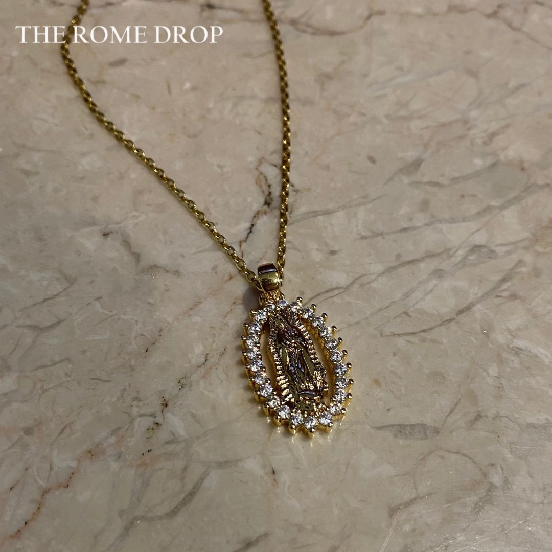 Rome Drop: Our Lady of Guadalupe Necklace