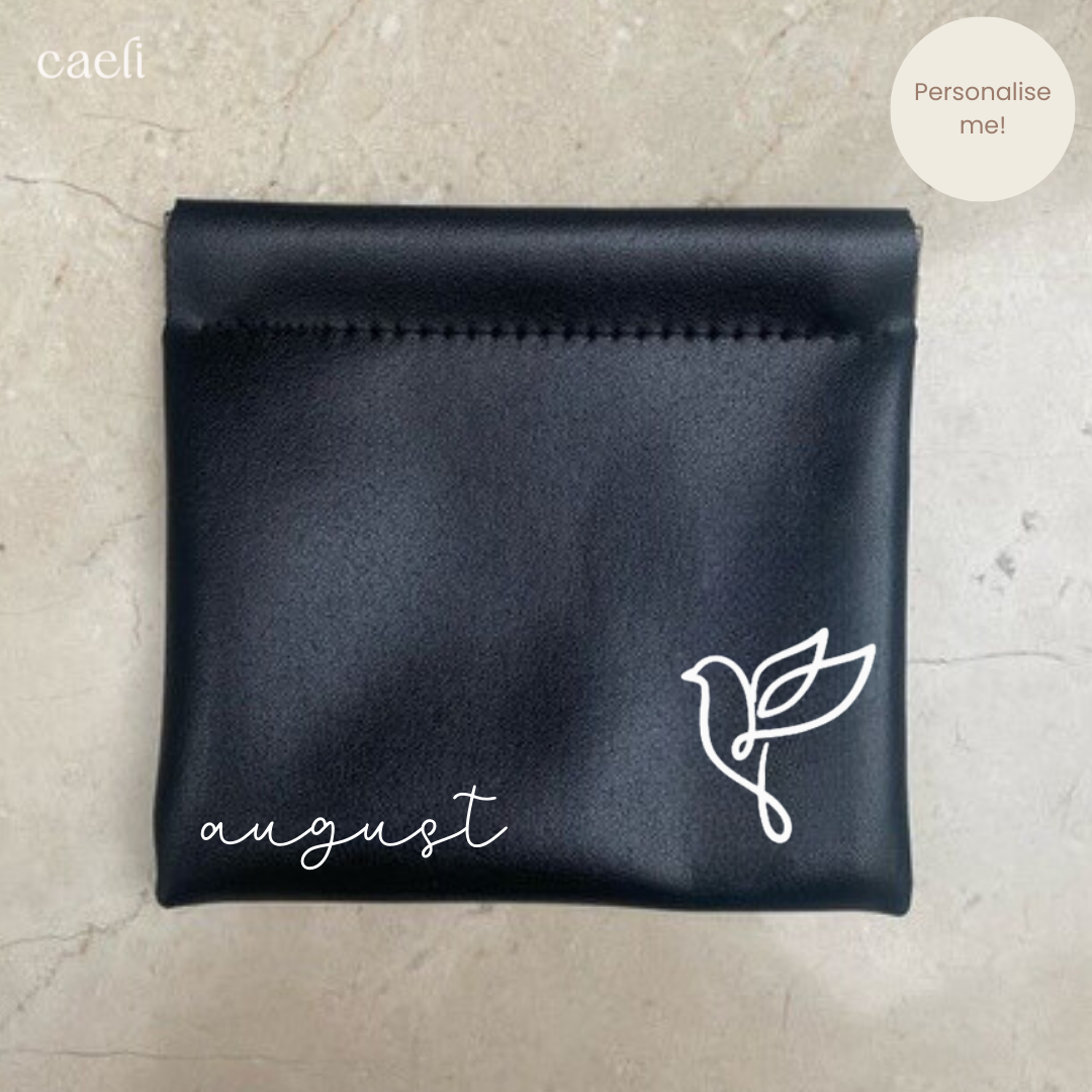 Faux Leather Mini Storage Bag | Magnetic Close | Customisable Design