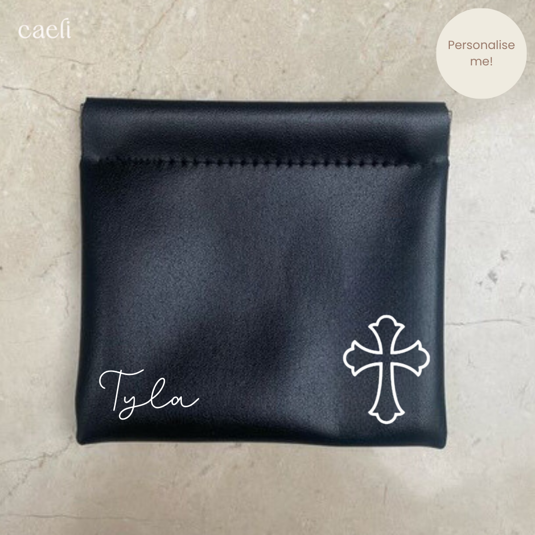 Faux Leather Mini Storage Bag | Magnetic Close | Customisable Design