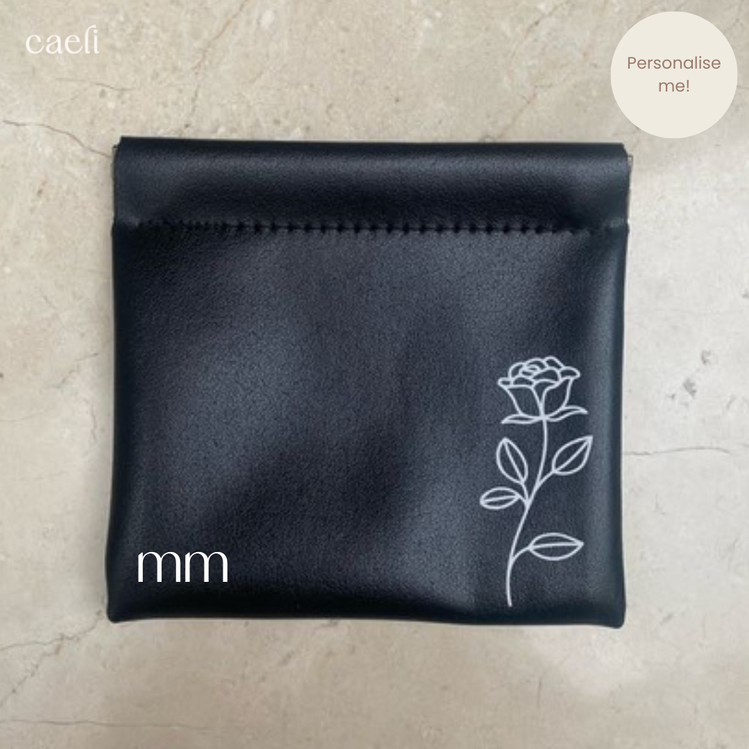 Faux Leather Mini Storage Bag | Magnetic Close | Customisable Design