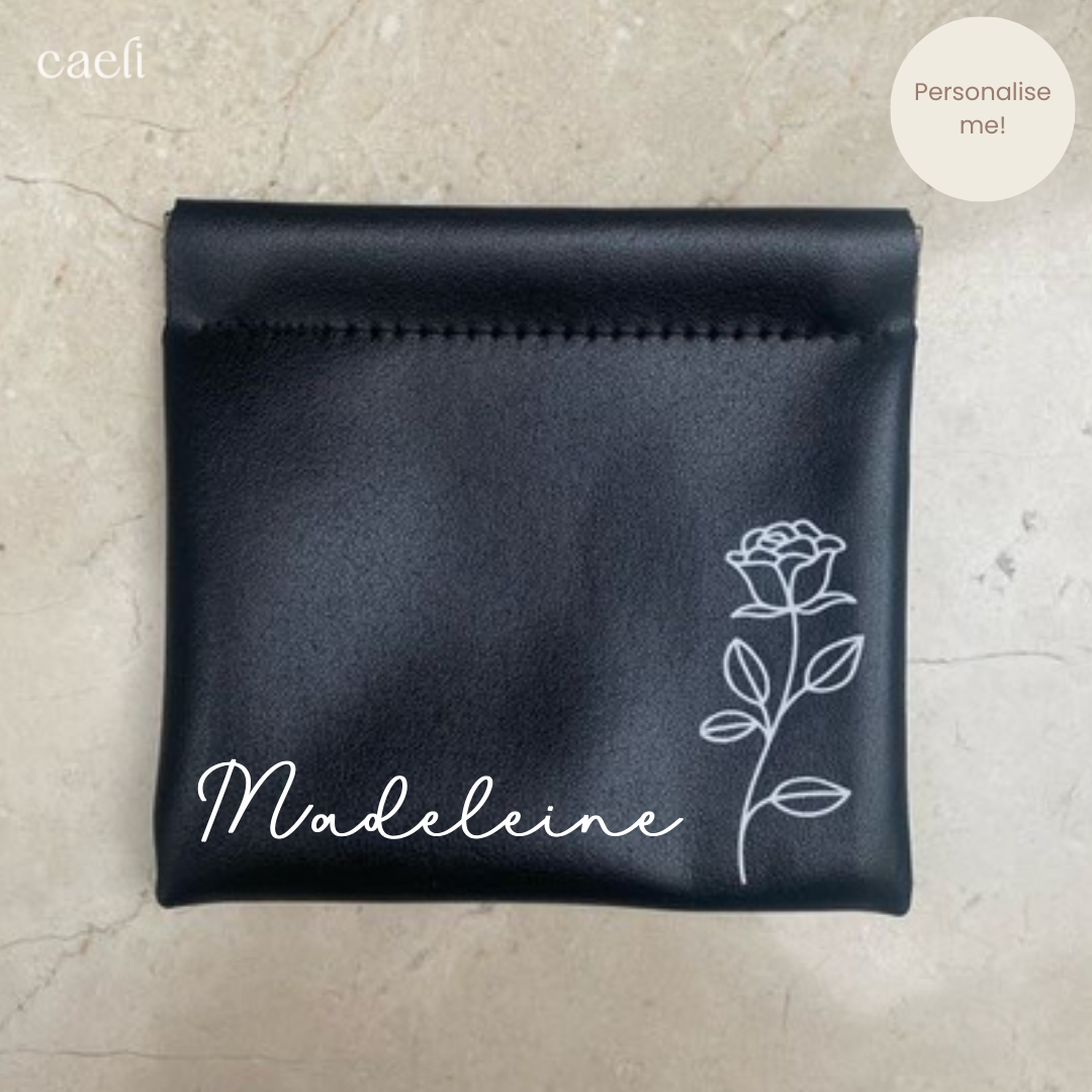 Faux Leather Mini Storage Bag | Magnetic Close | Customisable Design