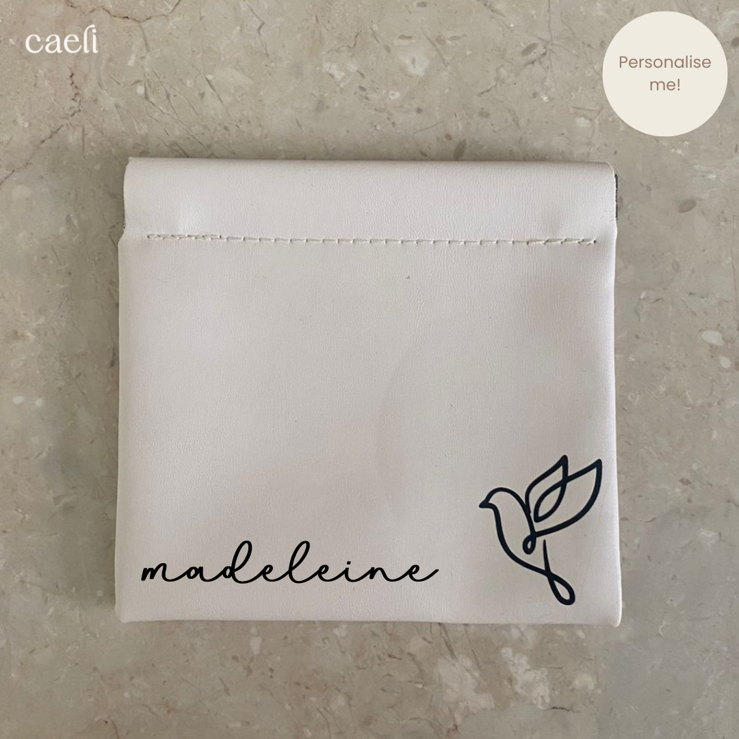 Faux Leather Mini Storage Bag | Magnetic Close | Customisable Design