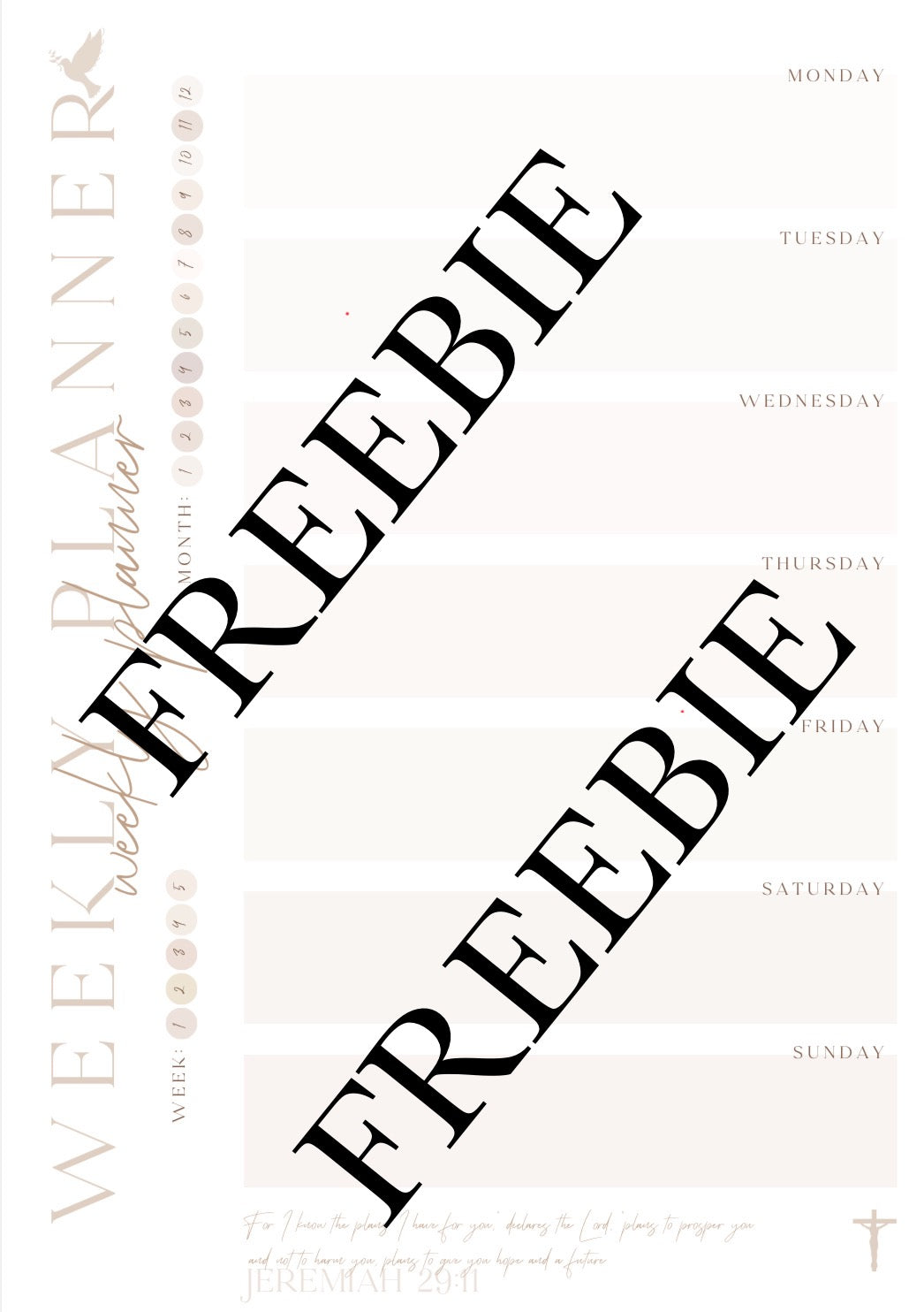 Freebie - Weekly Planner