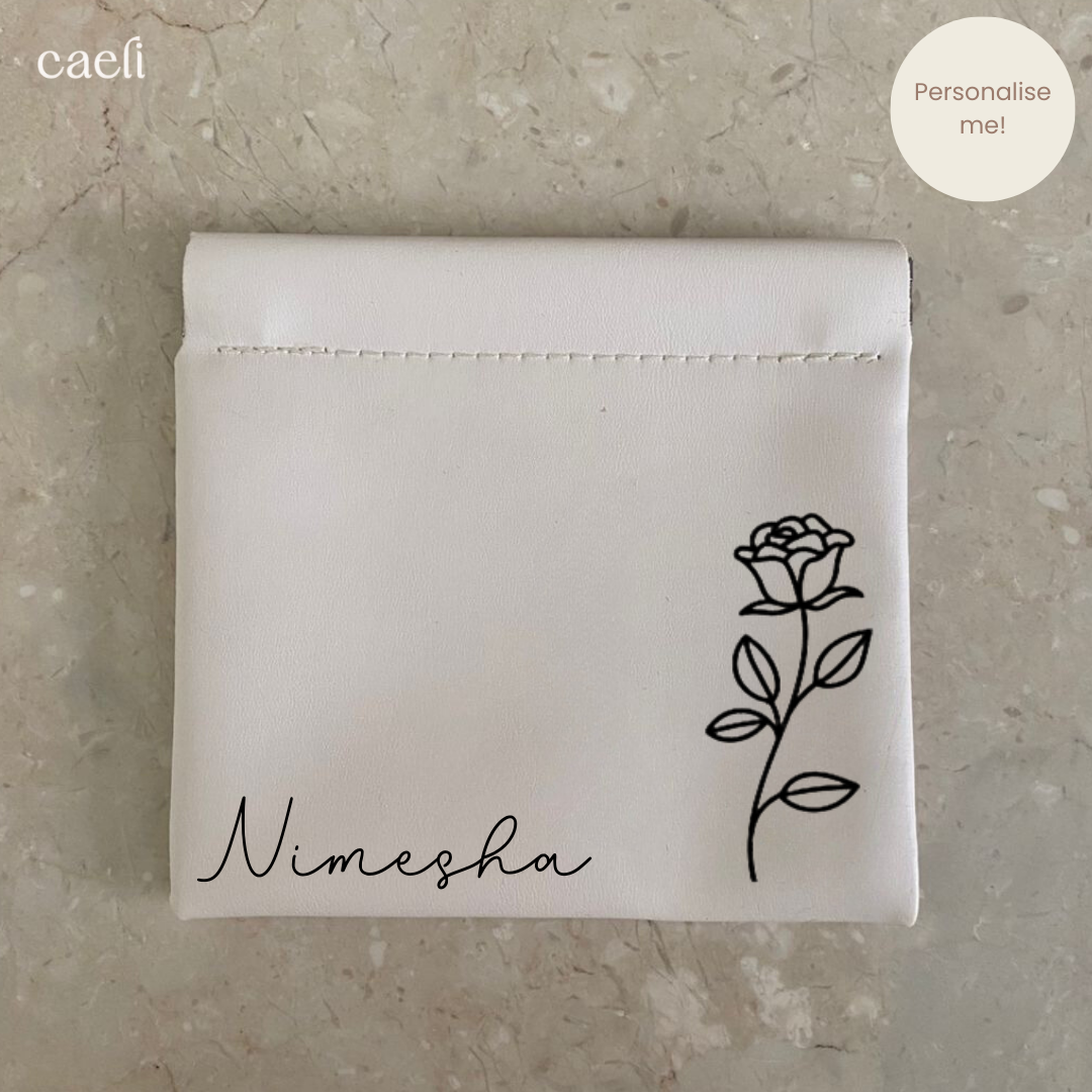 Faux Leather Mini Storage Bag | Magnetic Close | Customisable Design